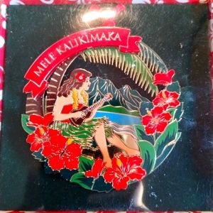 Vintage Things Hawaiian Mele Kalikimaka  Hula Girl 2 Christmas Ornament